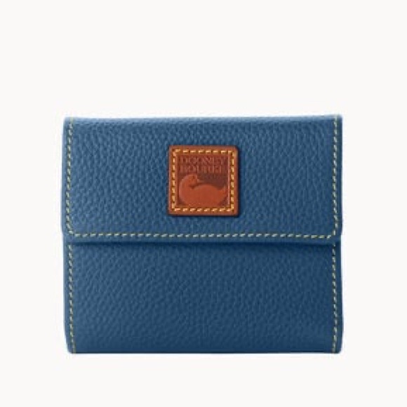 Dooney & Bourke Pebble Grain Small Flap Wallet - Picture 1 of 7